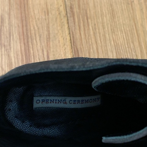 Opening Ceremony Suede Round Toe Ankle Booties - Picture 12 of 12